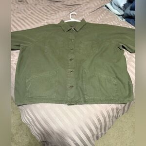 Torrid Olive Green Jean Jacket